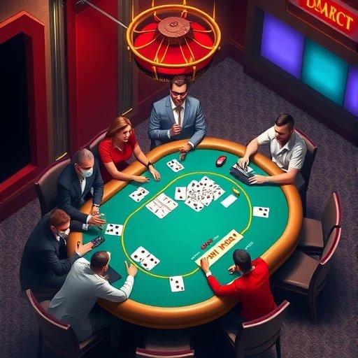 Antarmuka aplikasi qq122 menampilkan pasar MMA dan live dealer tables di satu layar